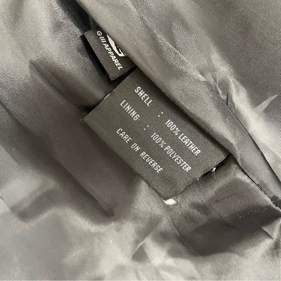 J L Colebrook black leather jacket XL - Picture 4 of 5